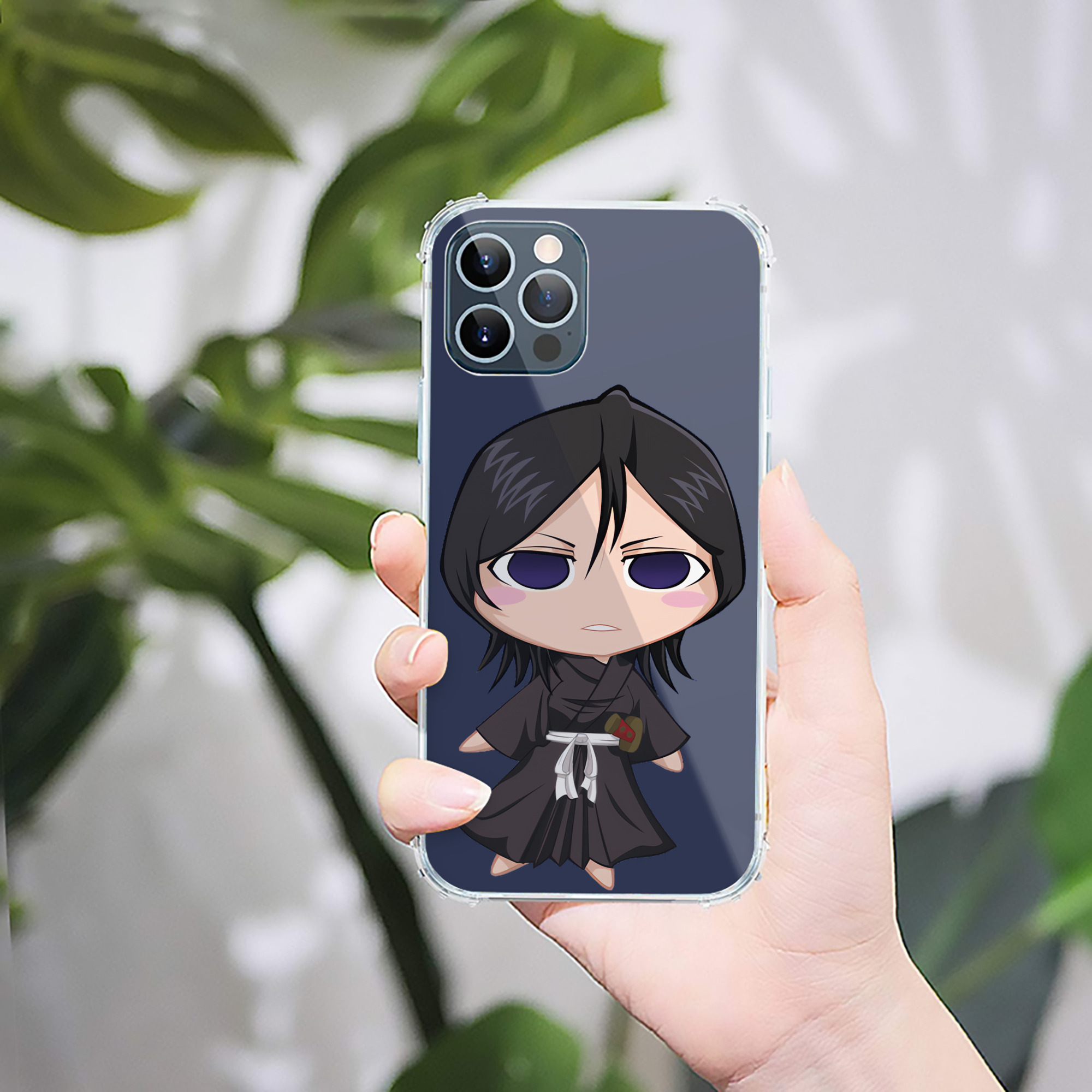 （画像用） ブリーチ 朽木ルキア BLEACH Kuchiki Rukia 【iPhone 12シリーズ対応】透明スマホケース（クリアソフトケース）